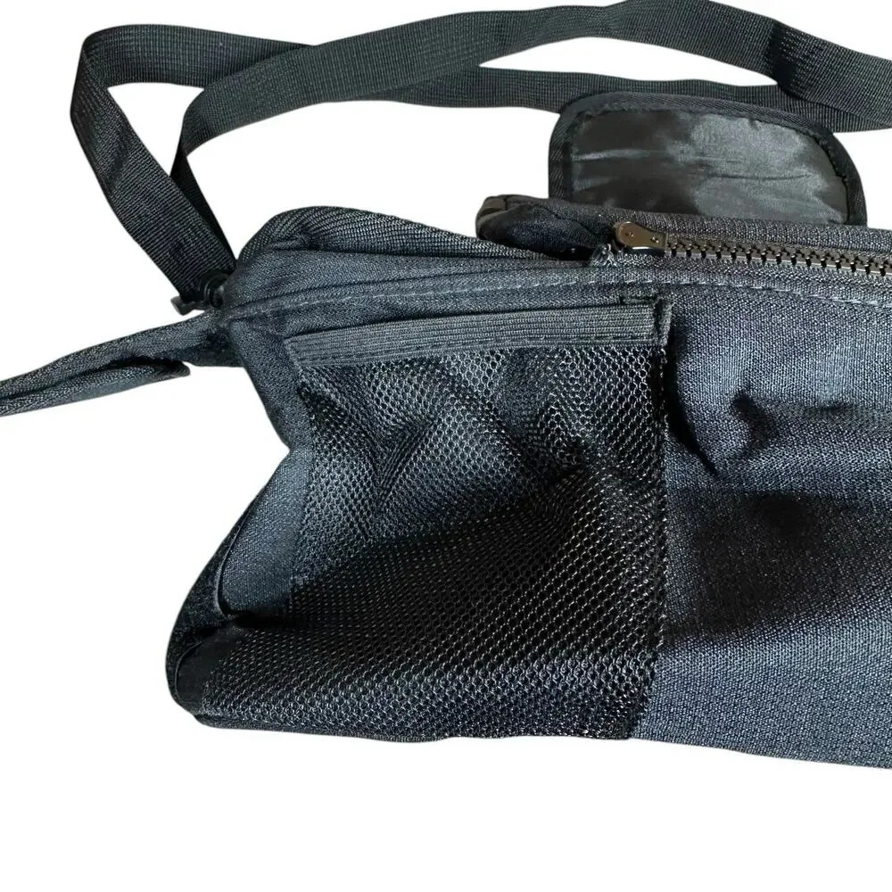 Vorspack Black Baby Stroller Organizer Detachable Bag w/ Bottle Cup Phone Holder